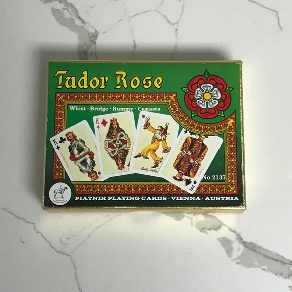 Vintage Tudor Rose Piatnik Playing Cards No 2137 Collector Whist Bridge Canasta - Picture 2 of 9